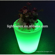 Modern led light up flower pot led vase